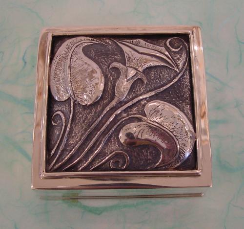 Silver Fish with Opal & Peridot eyes